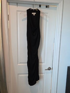 MICHAEL Michael Kors | Dresses | Classy Navy Blue Halter Dress With Gold  Neck Detail | Poshmark